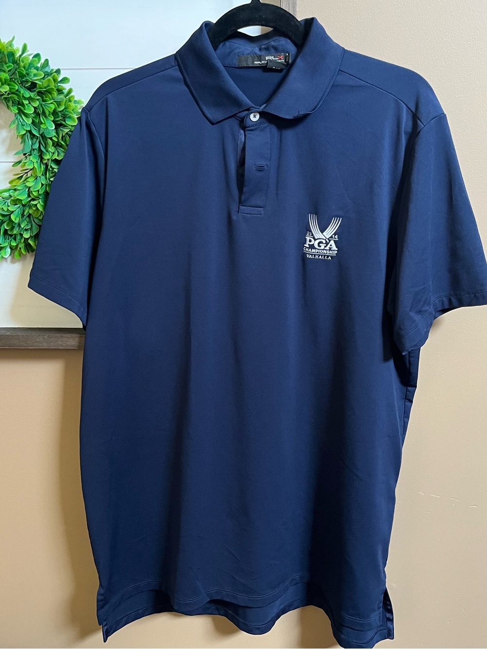 PGA Tour Men’s Navy Polo Shirt Ralph Lauren Large